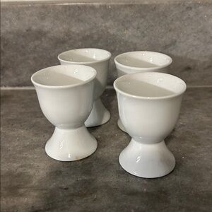 Porcelain  double side cups for eggs